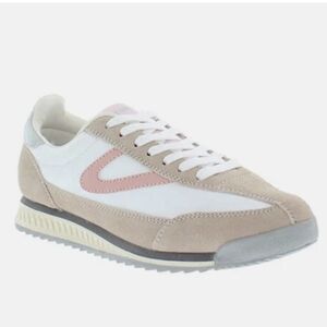 Tretorn Rawlins 2 Sneakers White Pink Blush Taupe Size 7